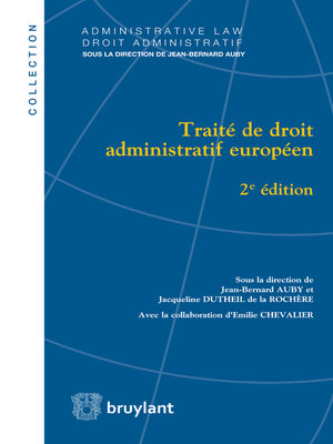 cover image of Traité de droit administratif européen